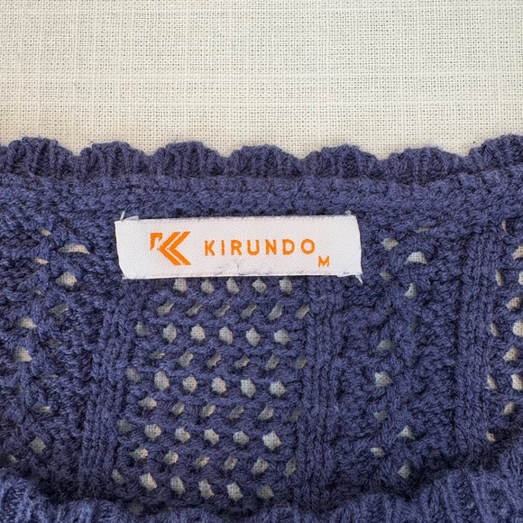 Kirundi Cotton Crochet Sweater Vest Tank Top Medium - Picture 6 of 12